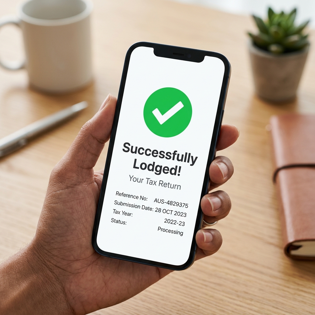 Tax Lodgement Mobile Screen